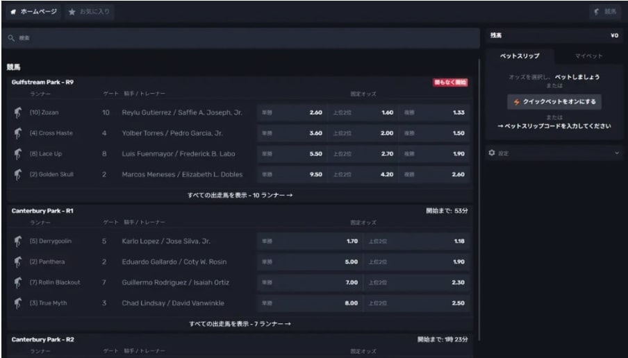 勝winカジノの競馬